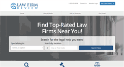 Desktop Screenshot of lawfirmreview.com