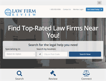 Tablet Screenshot of lawfirmreview.com